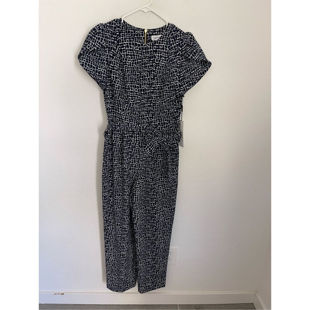 CALVIN KLEIN Tulip Sleeve Jumpsuit Size XS NWT